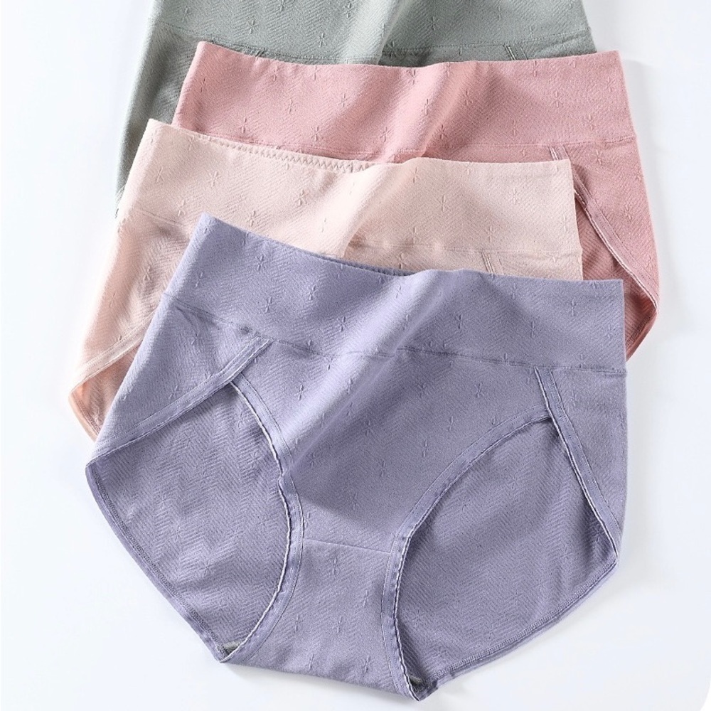 XXXXL Plus Size Panties for Women Underwear High Waist Briefs Abdomen Cotton Und